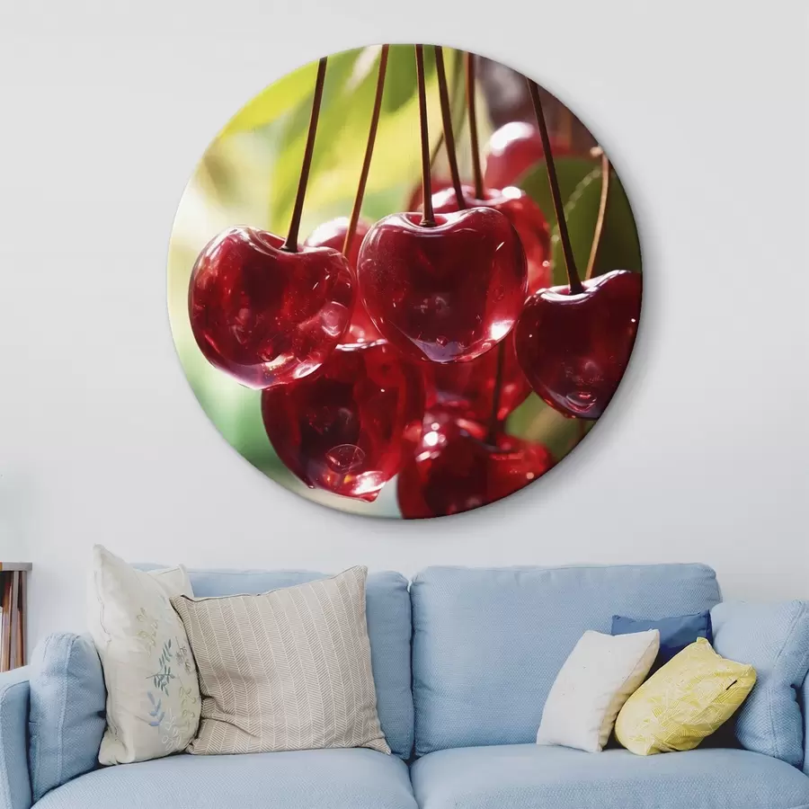 carta da parati Ciliegie rosse e brillanti al sole nr. r45498