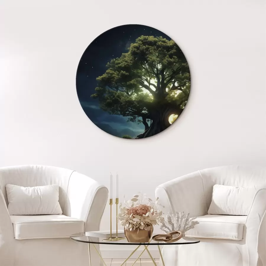 carta da parati Un enorme albero di notte nr. r45510