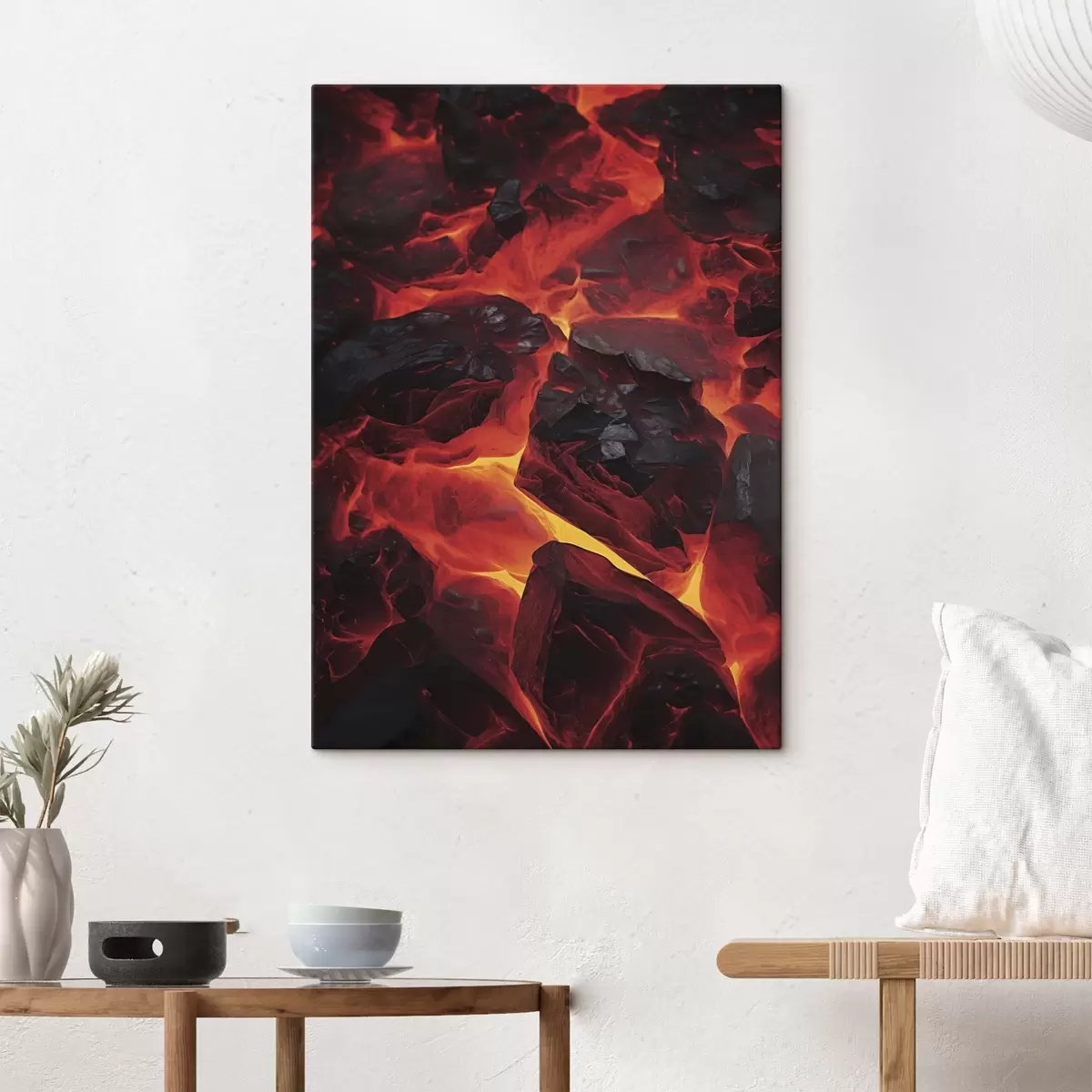 carta da parati Pietre roventi con colate di lava nr. s45515