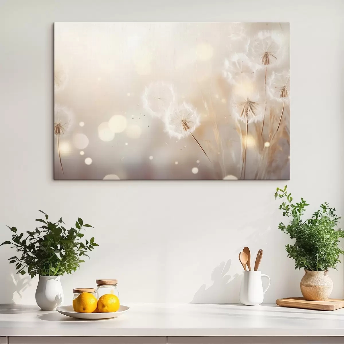 carta da parati Delicati denti di leone in piena luce nr. s45519