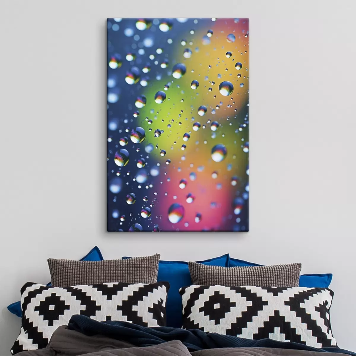 carta da parati Riflessi colorati nelle gocce d'acqua nr. s45522