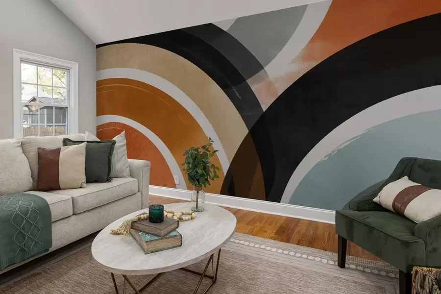 carta da parati Cerchi astratti multicolori nr. w04425