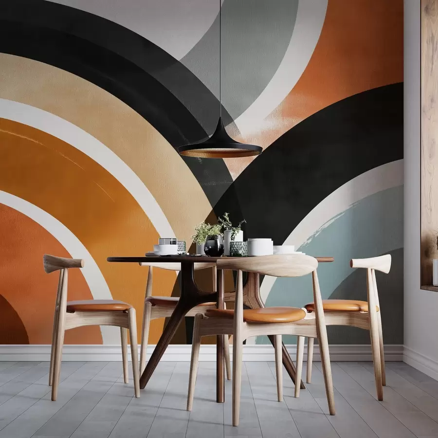 carta da parati Cerchi astratti multicolori nr. w04425