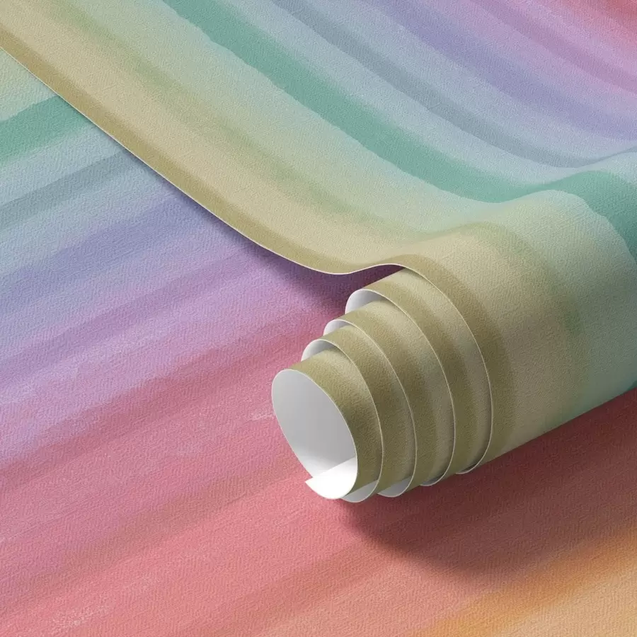 carta da parati Strisce arcobaleno con accenti di colore espressivo nr. a00553