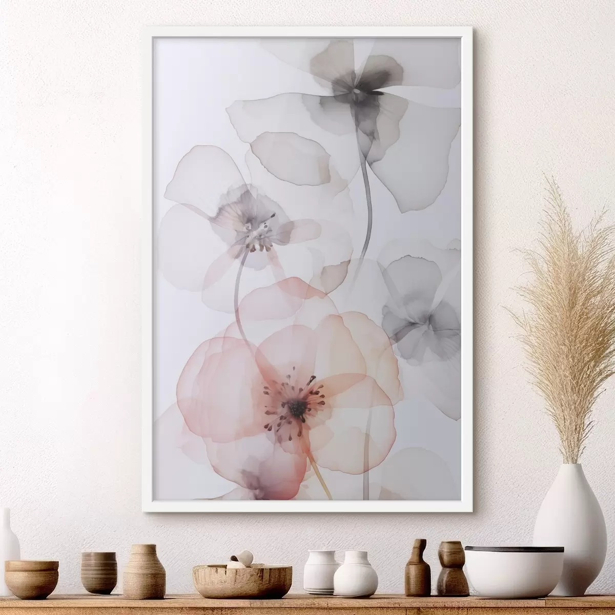 Poster Fiori ad imitazione dell'acquerello f45681