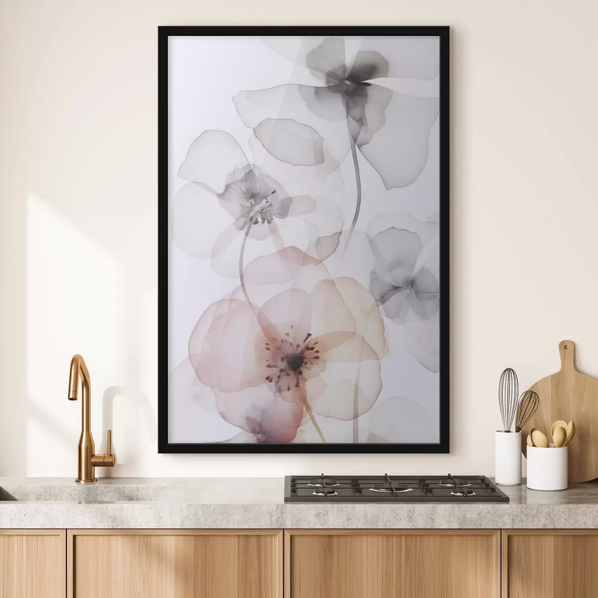 Poster Fiori ad imitazione dell'acquerello f45681