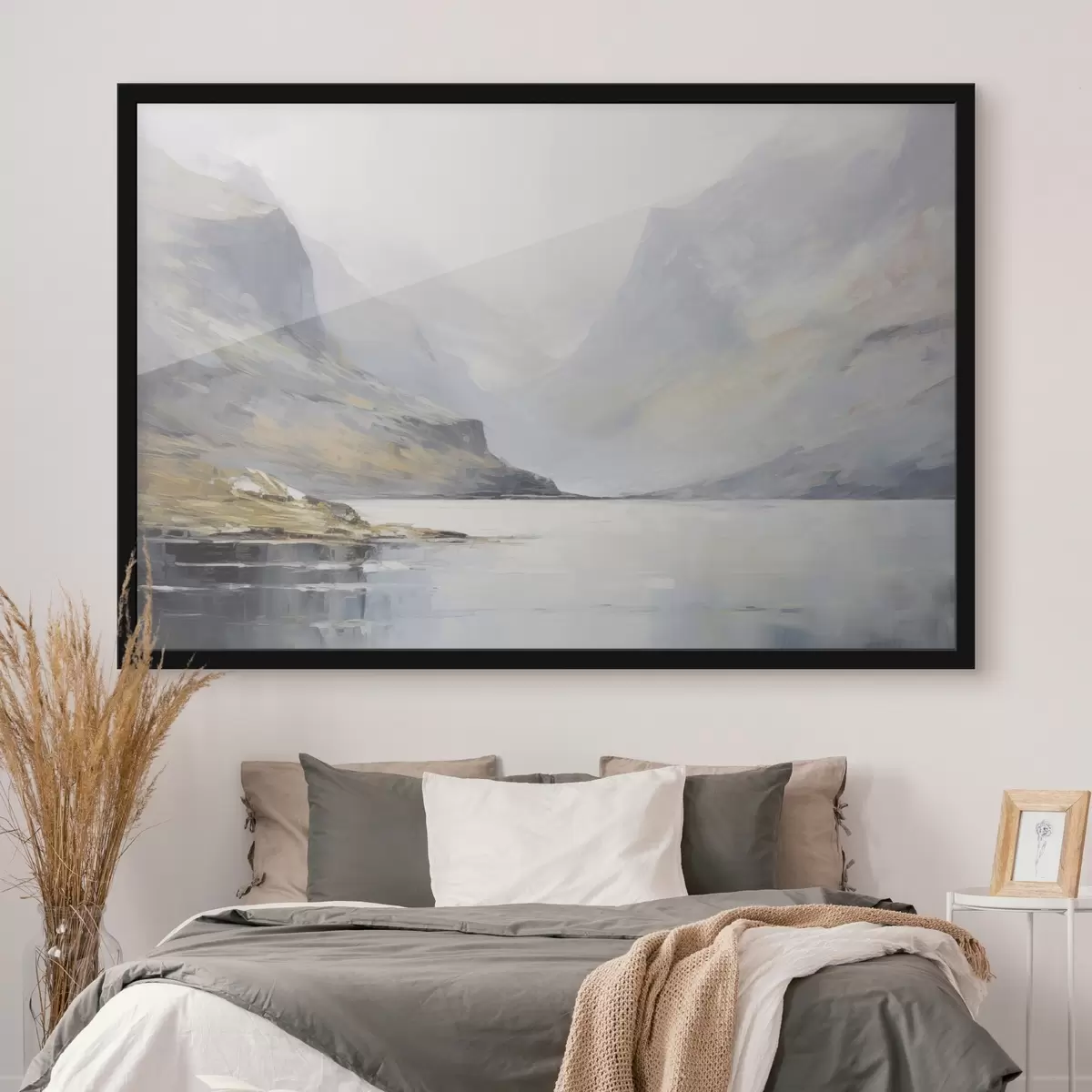 Poster Baia vicino alle montagne f45687