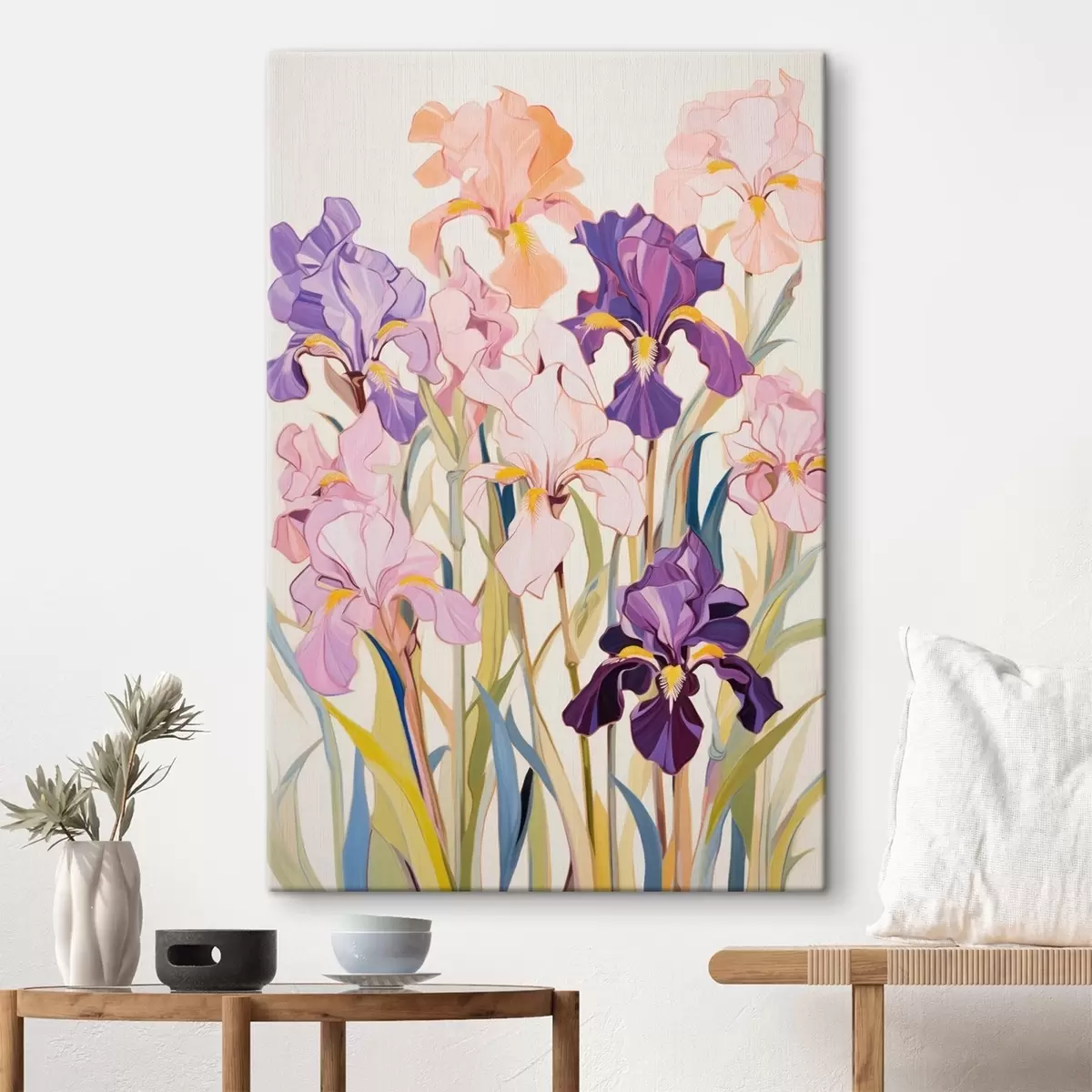 carta da parati Iris: composizione in stile minimalista nr. s45596