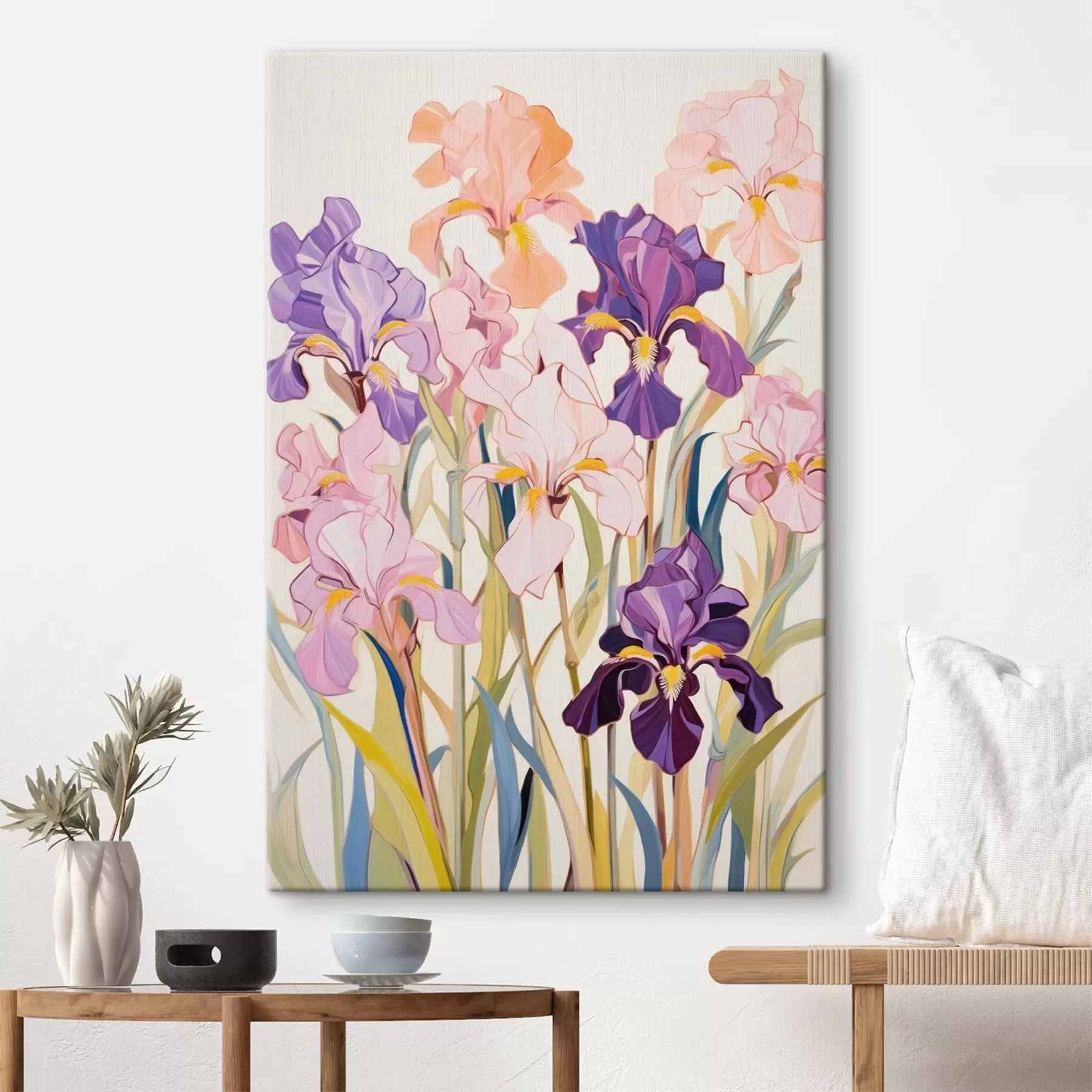 carta da parati Iris: composizione in stile minimalista nr. s45596