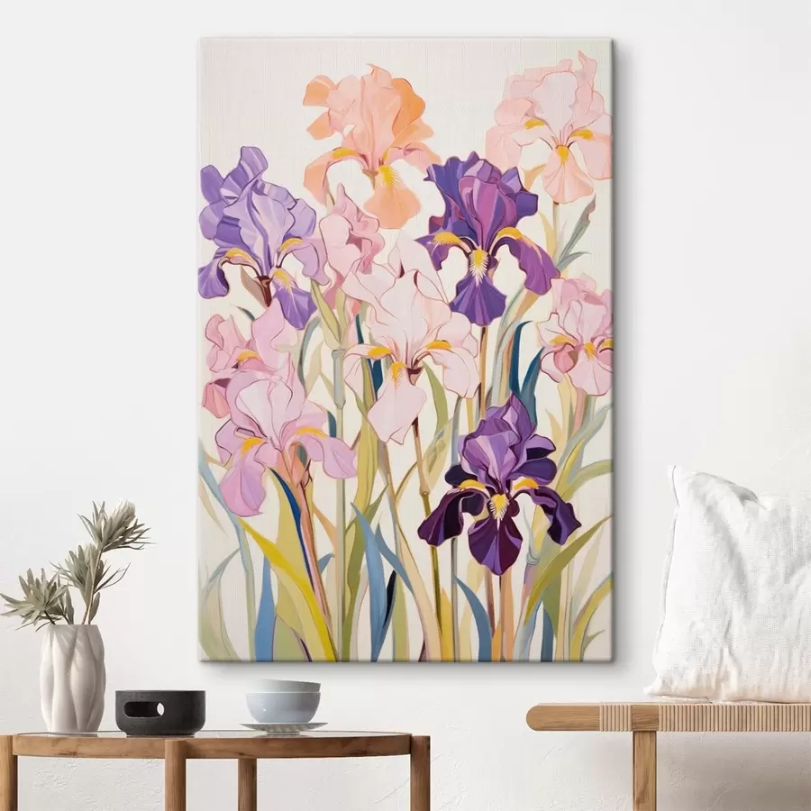carta da parati Iris: composizione in stile minimalista nr. s45596