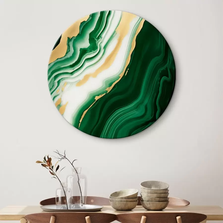 carta da parati Texture di marmo verde-bianco-giallo nr. r45695