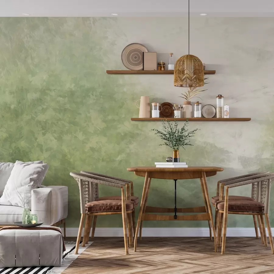 carta da parati  Imitazione di foglie su un muro di cemento nr. w04468