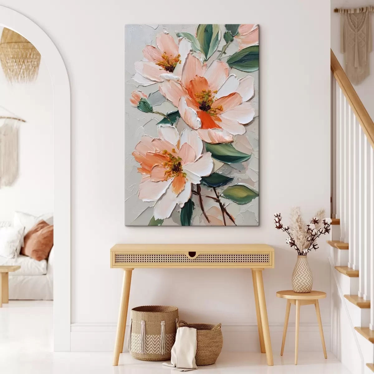 carta da parati Composizione floreale in stile pittura ad olio nr. s45646