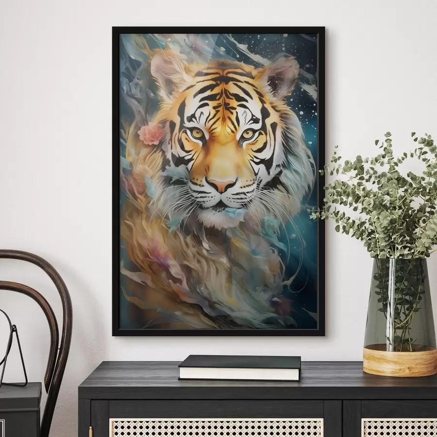 carta da parati Ritratto di tigre in stile fantasy nr. f45645