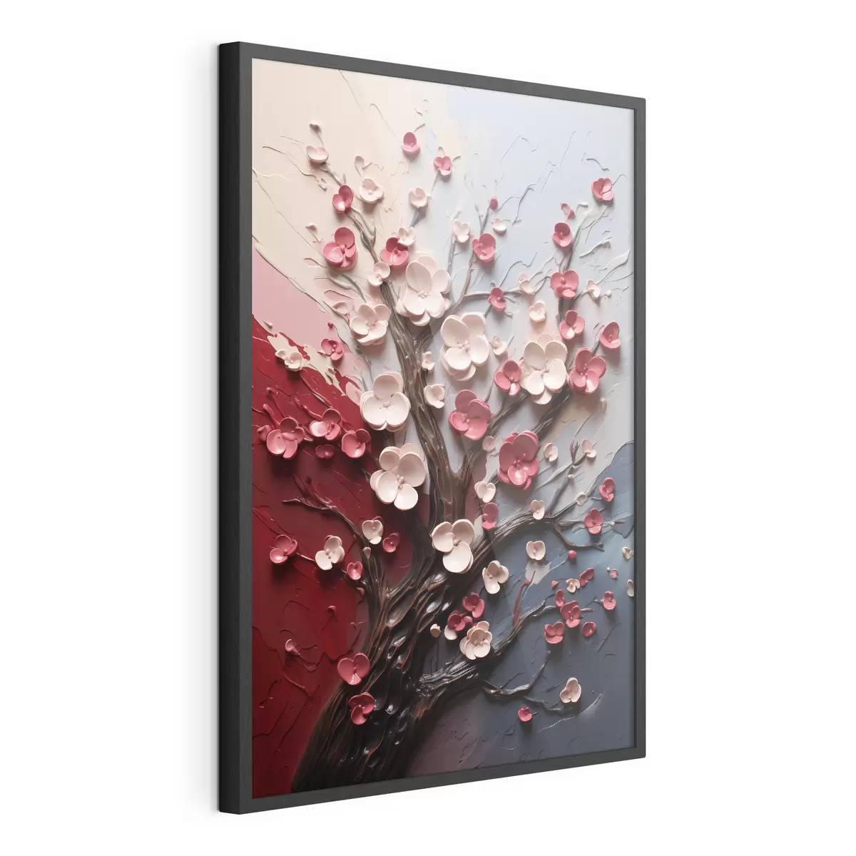 Poster Sakura volumetrici in stile pittura strutturata f45650