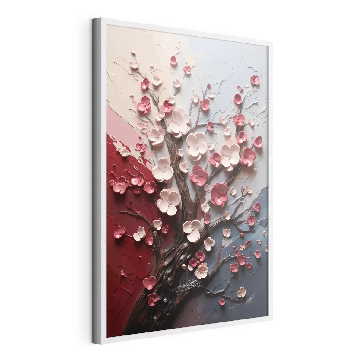 Poster Sakura volumetrici in stile pittura strutturata f45650