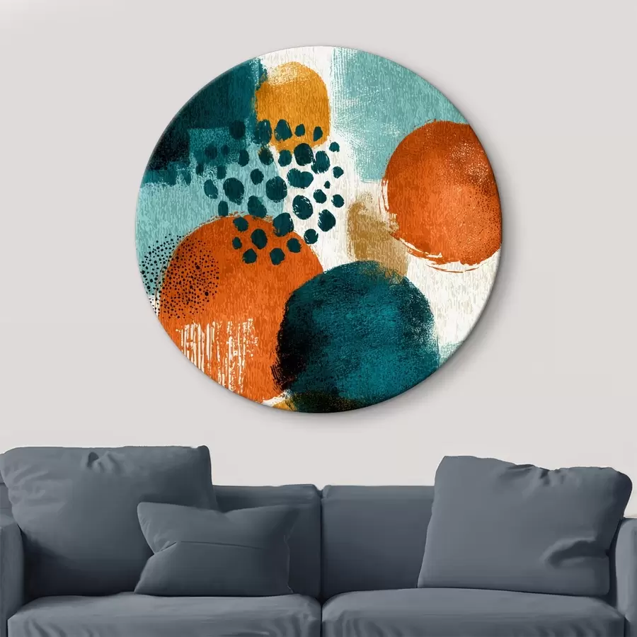 carta da parati Forme luminose in stile pittura astratta nr. r45649