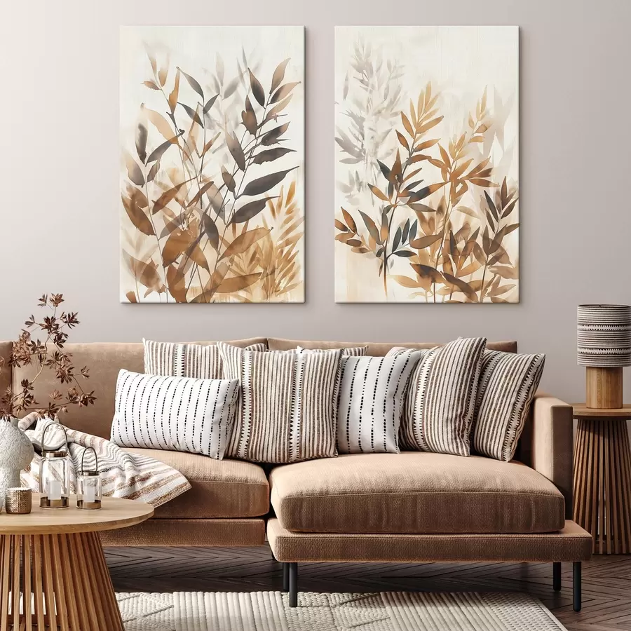 carta da parati Rami delicati di foglie nr. m00715