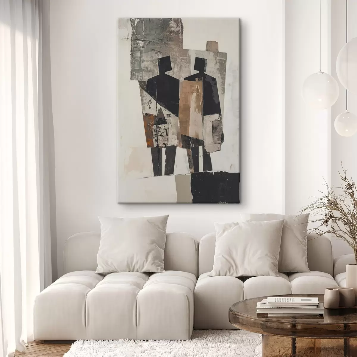 carta da parati Astrazione moderna con silhouette nr. s45755