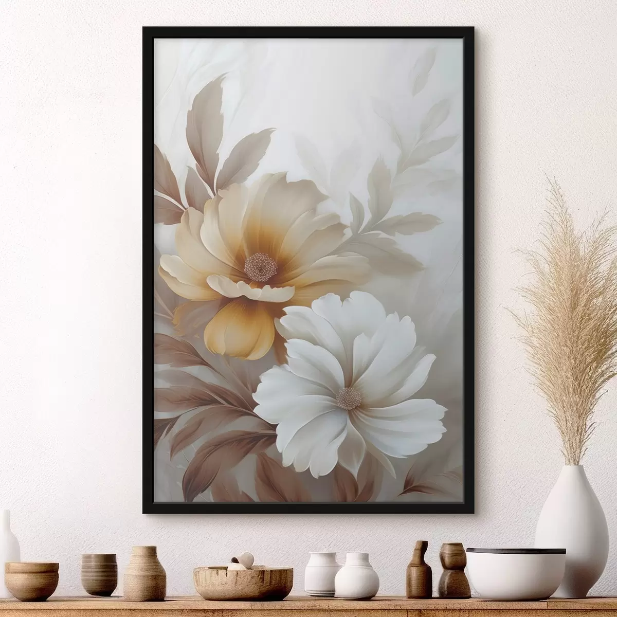 Poster Fiori con foglie f45745