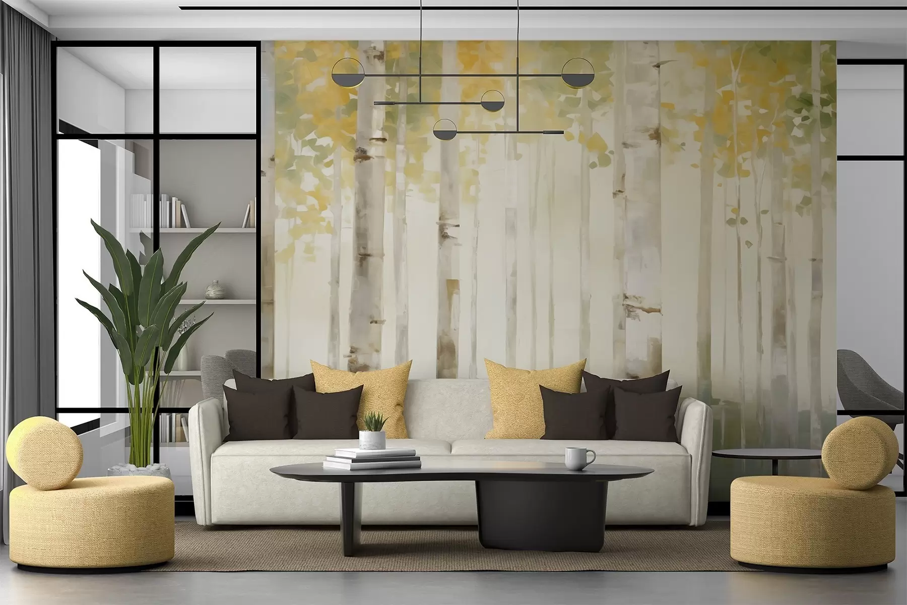 carta da parati Bosco di betulle nr. w04520