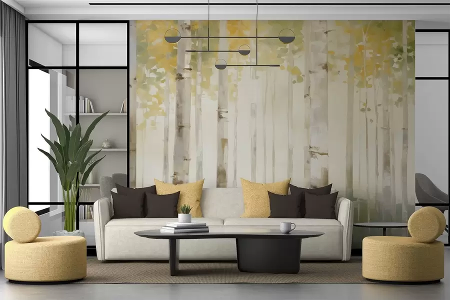 carta da parati Bosco di betulle nr. w04520