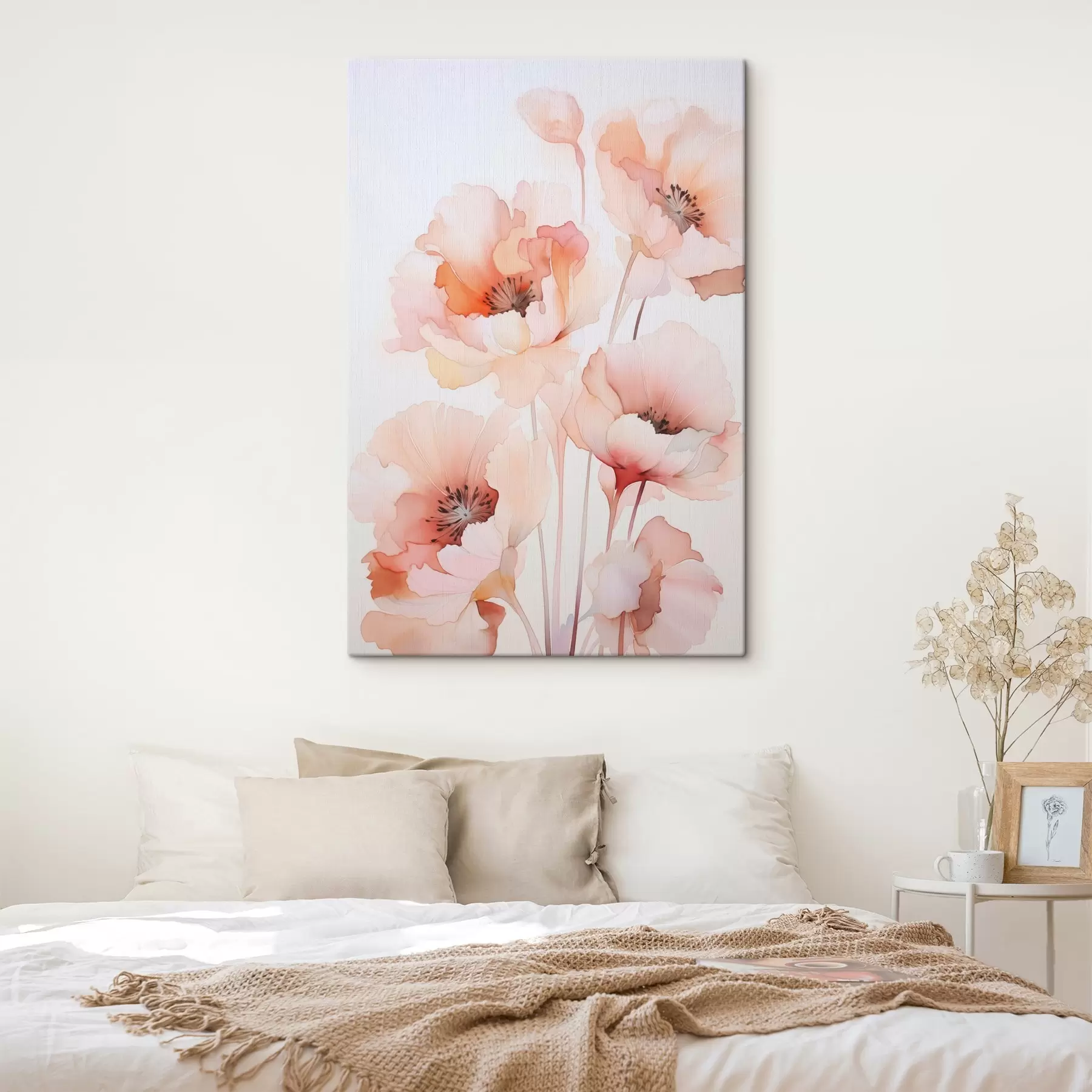 carta da parati Papaveri imitazione acquerello nr. s45760