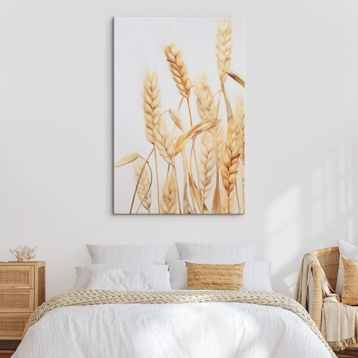 carta da parati Spighe di grano imitazione acquerello nr. s45769