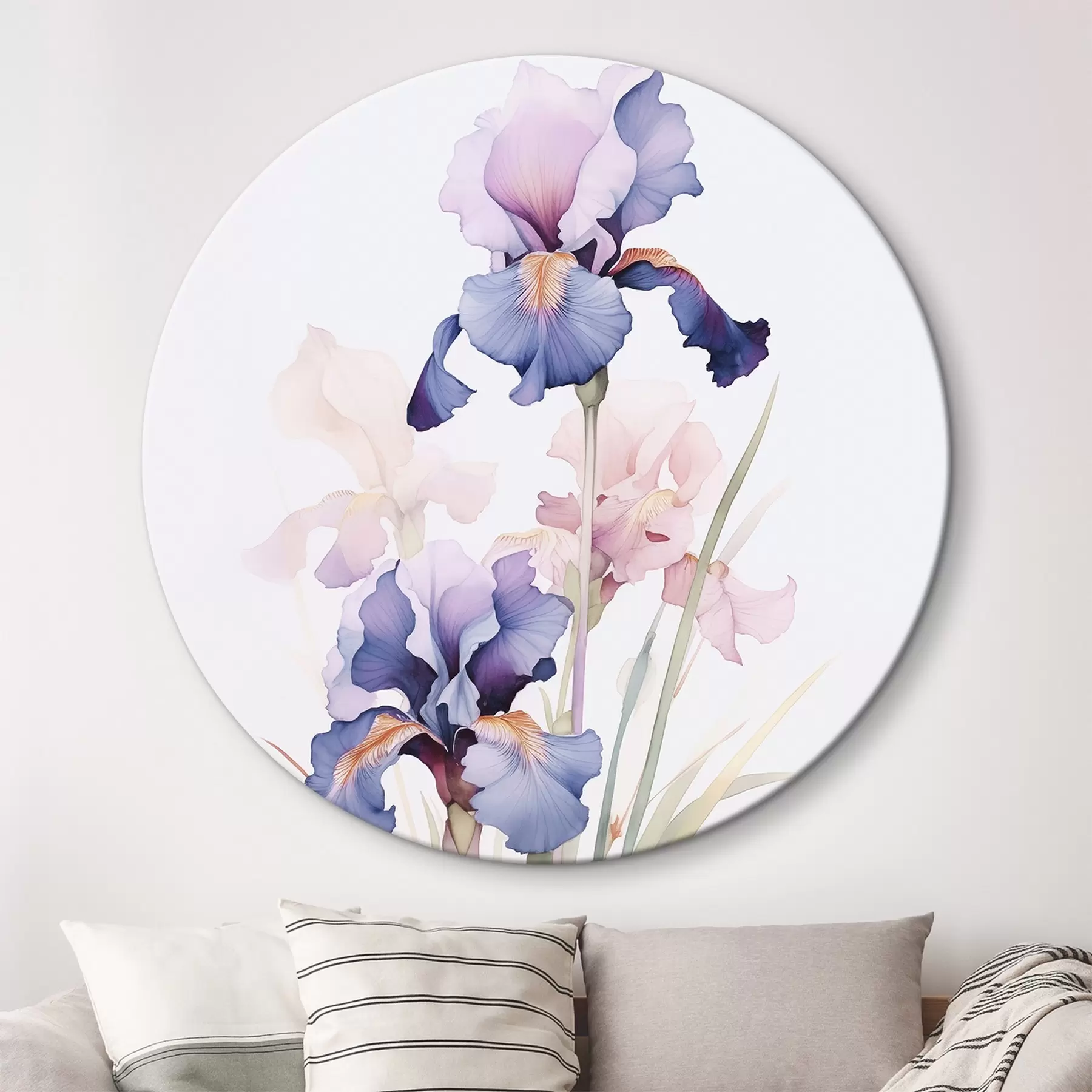 carta da parati Imitazione di iris ad acquerello nr. r45762