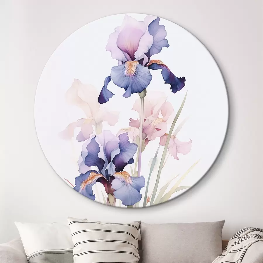 carta da parati Imitazione di iris ad acquerello nr. r45762