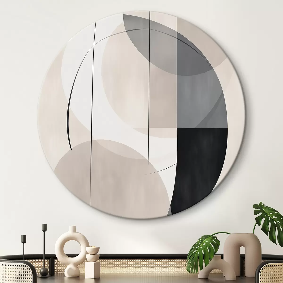 Quadri rotondi Astrazione r45766