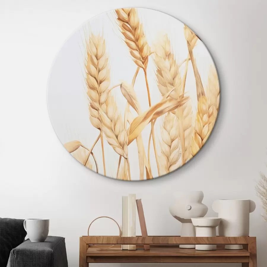 carta da parati Spighe di grano imitazione acquerello nr. r45769