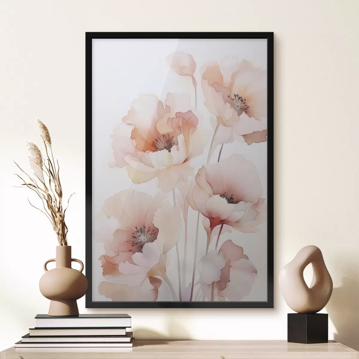 Poster Papaveri imitazione acquerello f45760