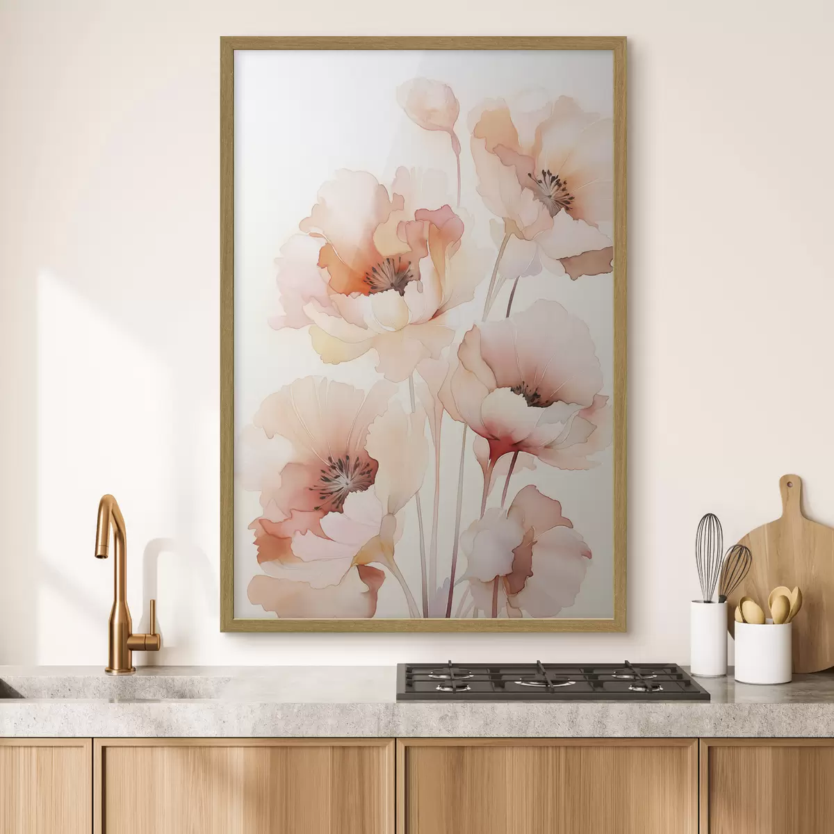 Poster Papaveri imitazione acquerello f45760