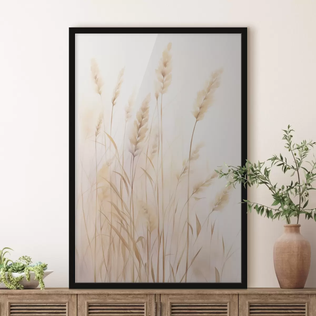 Poster Spikelets imitazione acquerello f45761