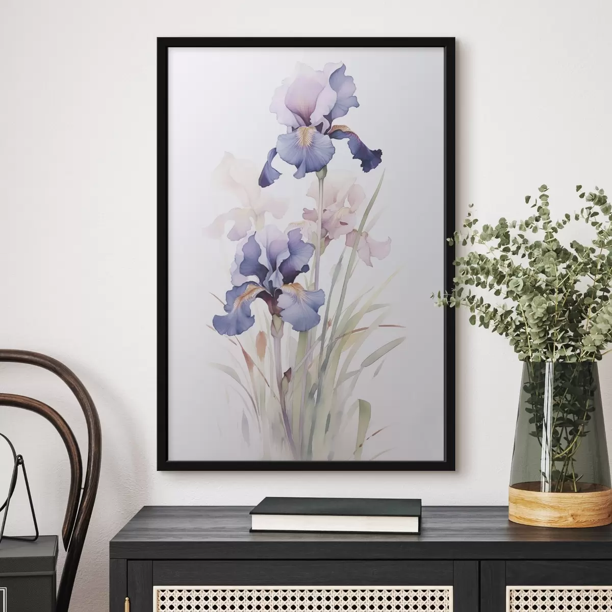 Poster Imitazione di iris ad acquerello f45762