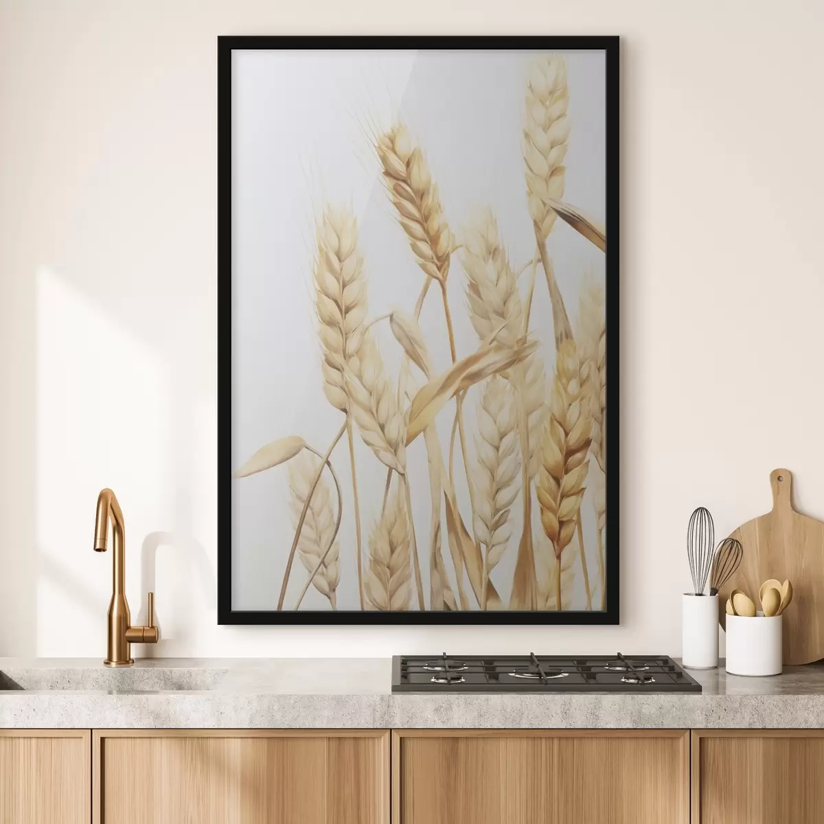 Poster Spighe di grano imitazione acquerello f45769