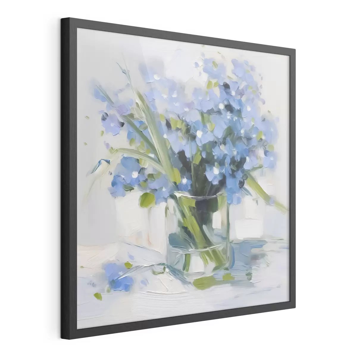 Poster Delicati fiori in un vaso di vetro f45773