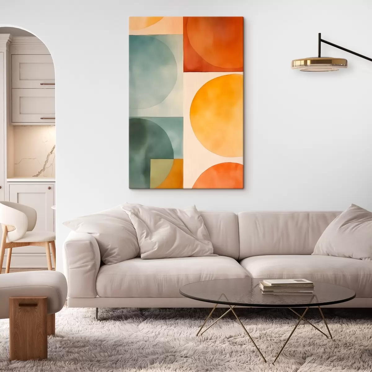 carta da parati Cerchi geometrici astratti nr. s45792