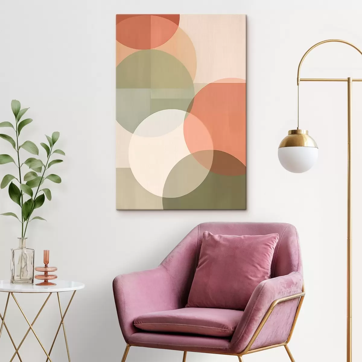 carta da parati Grandi cerchi astratti nr. s45795