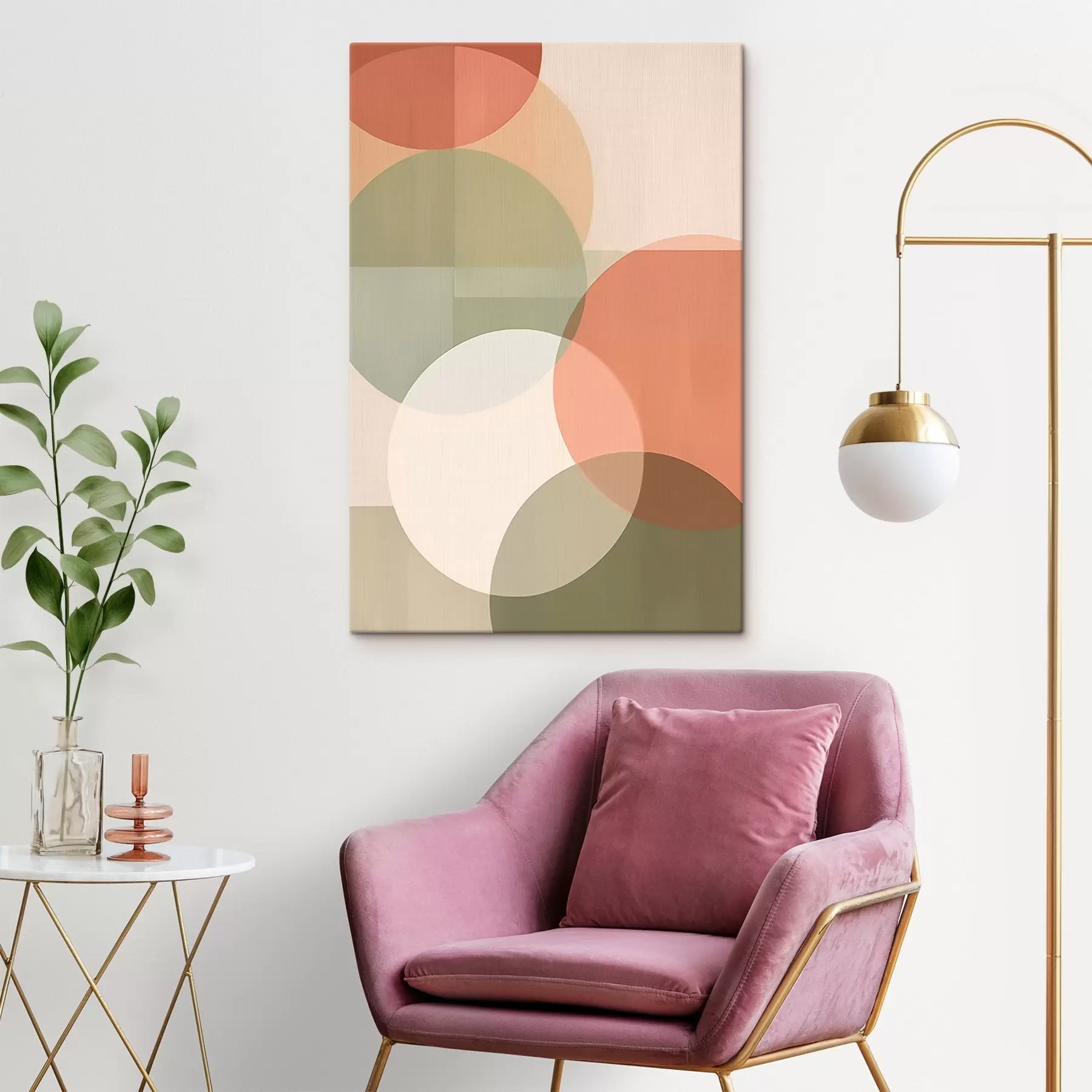 carta da parati Grandi cerchi astratti nr. s45795