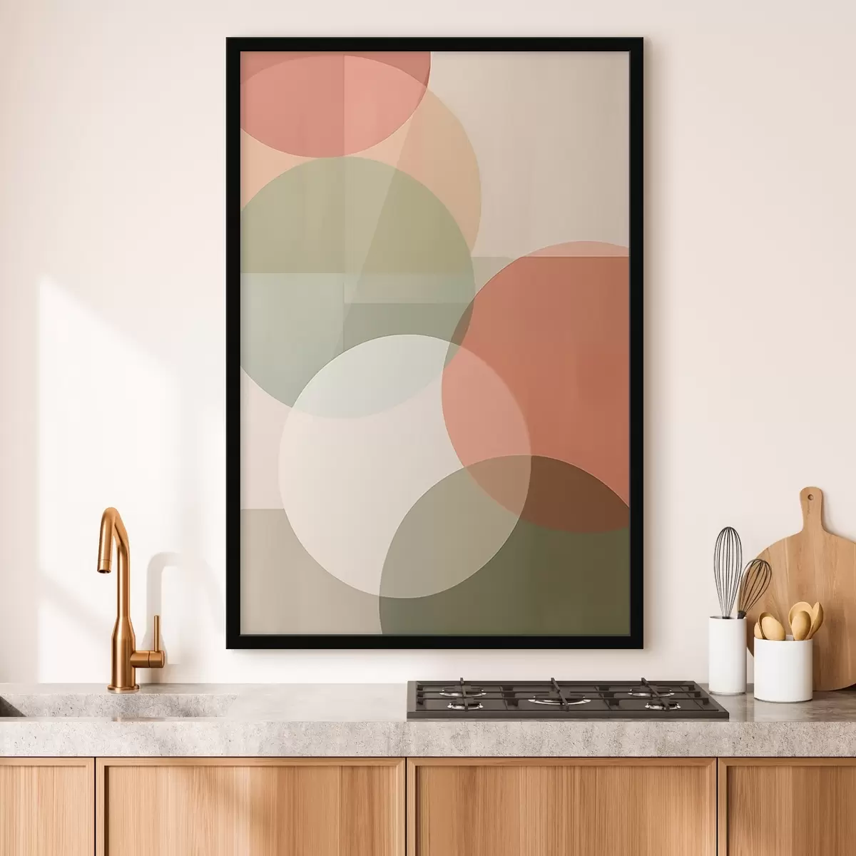 Poster Grandi cerchi astratti f45795