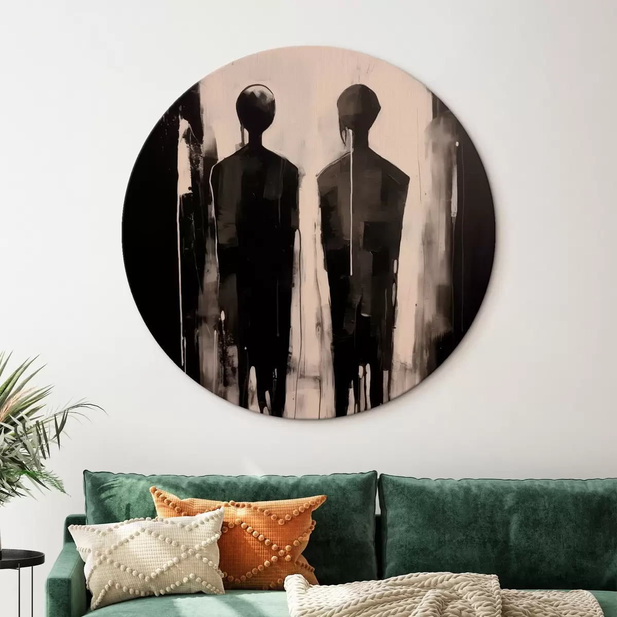 Quadri rotondi Due sagome r45789