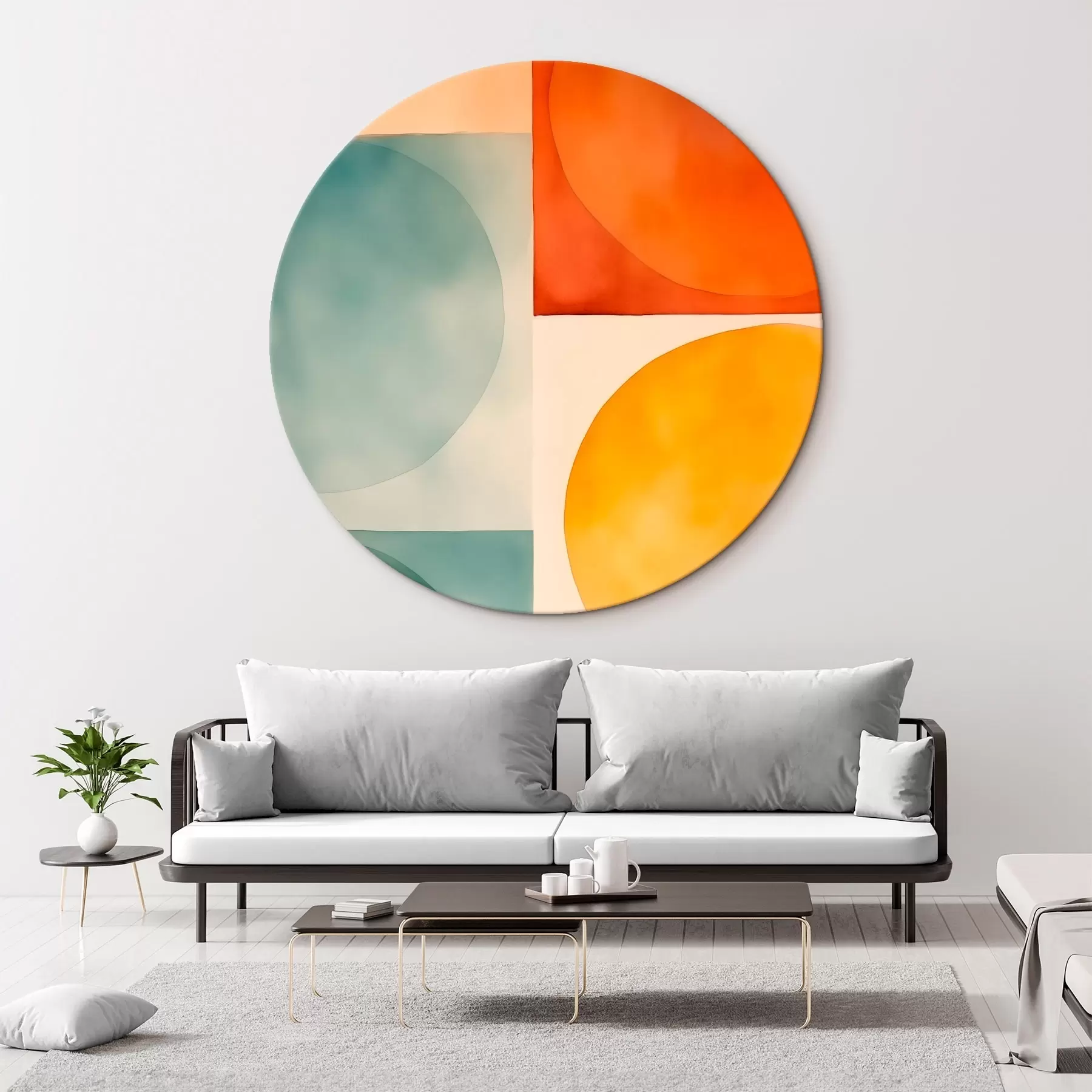 carta da parati Cerchi geometrici astratti nr. r45792