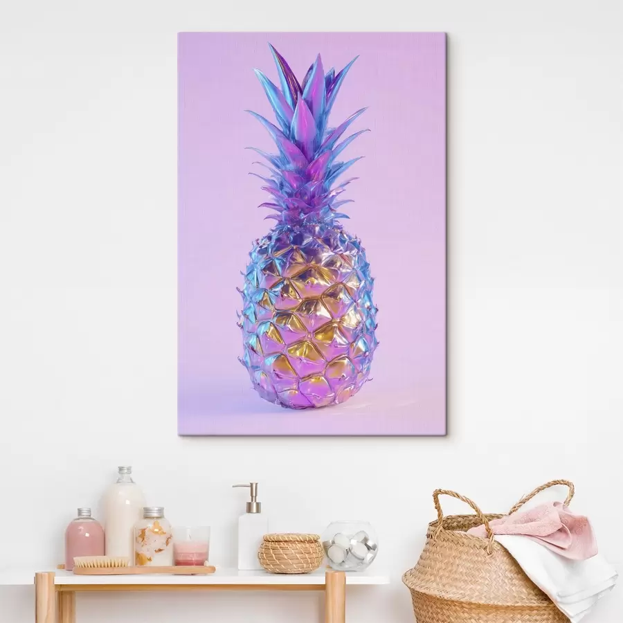 carta da parati ananas brillante e lucido in stile pop art nr. s45727
