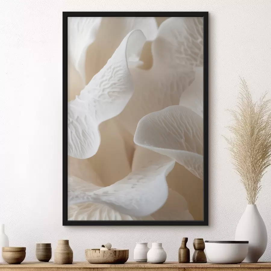 carta da parati petali con venature nei toni del beige nr. f45703