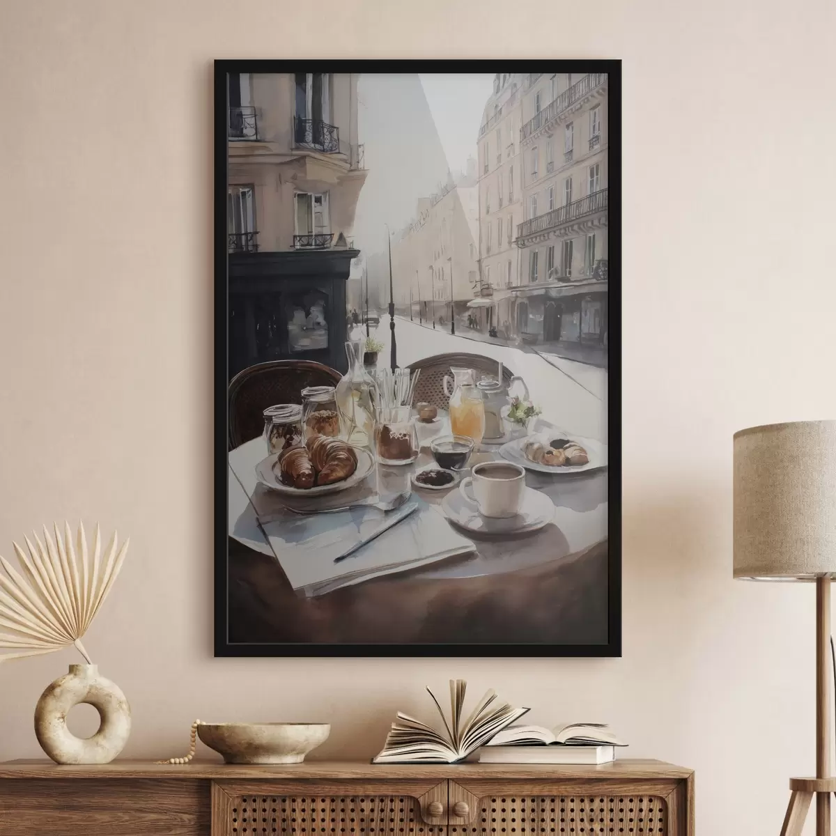 Poster colazione a Parigi f45725