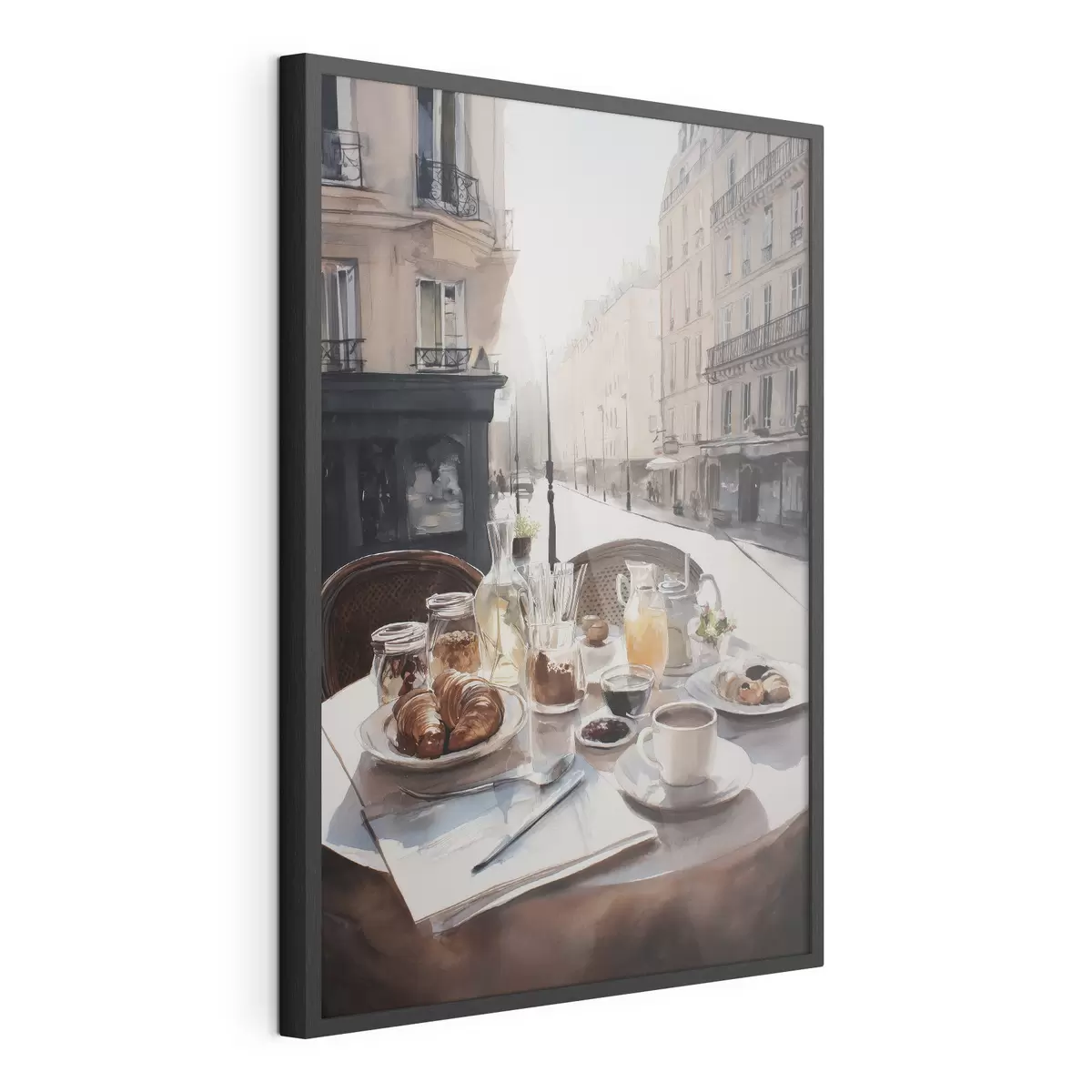 Poster colazione a Parigi f45725