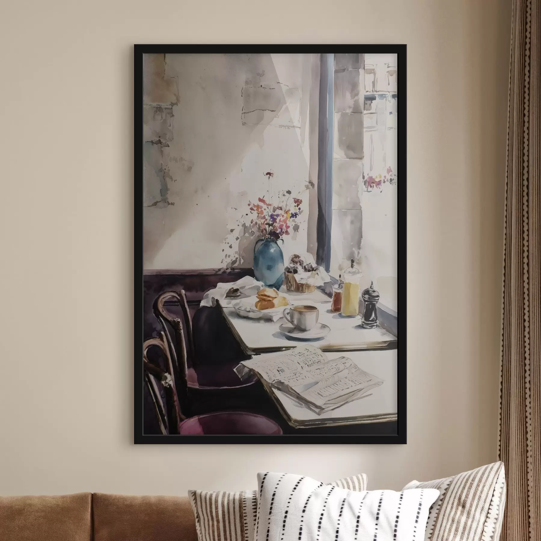 carta da parati colazione a Parigi nr. f45726