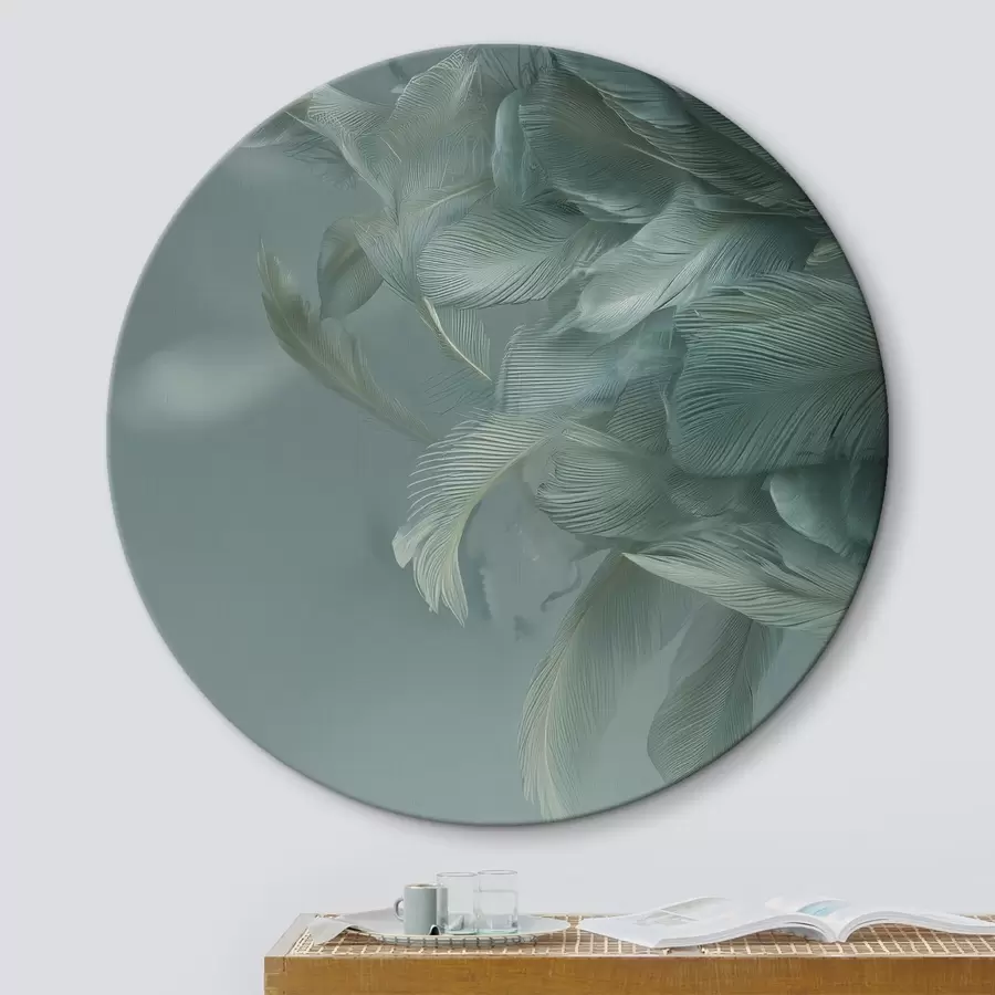 carta da parati piume nei colori del mare nr. r45708